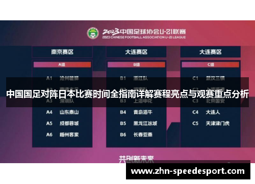 中国国足对阵日本比赛时间全指南详解赛程亮点与观赛重点分析